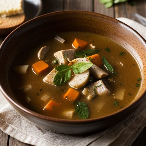Garlic Chicken Provencal Soup recipe image