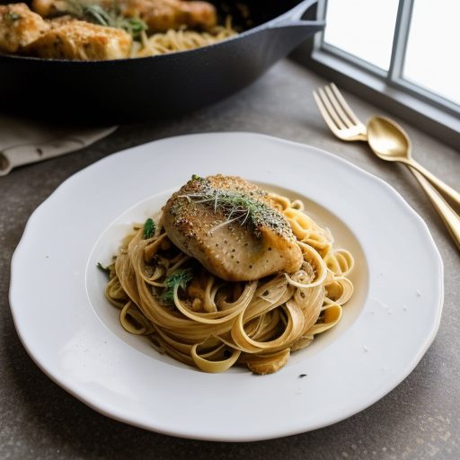 Garlic Chicken W/Pasta recipe image