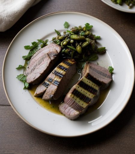 Garlic-Cilantro Grilled Pork Tenderloin - House Beautiful recipe image
