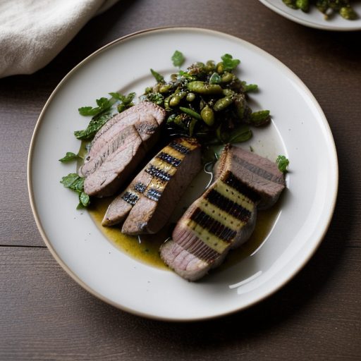 Garlic-Cilantro Grilled Pork Tenderloin - House Beautiful recipe image