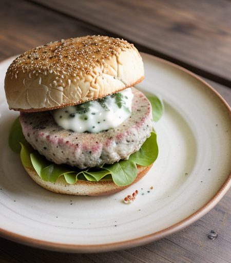 Garlic-Crusted Tuscany Turkey Burgers recipe image