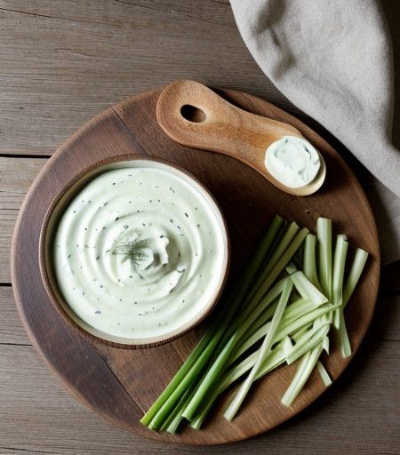 Garlic Green Vegetable Dip recipe image