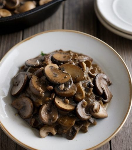 Garlic Mushroom Casserole recipe image
