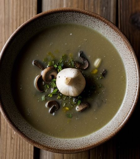 Garlic Mushroom Soup recipe image