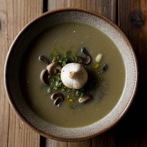 Garlic Mushroom Soup recipe image