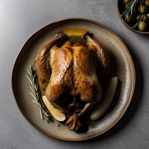 Garlic Pan- Roasted Game Hens recipe image