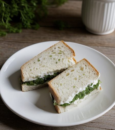 Garlic-Parsley Finger Sandwiches recipe image