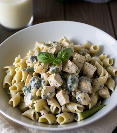 Garlic Pasta Chicken Salad * recipe image