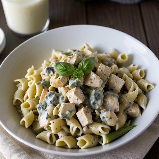Garlic Pasta Chicken Salad * recipe image