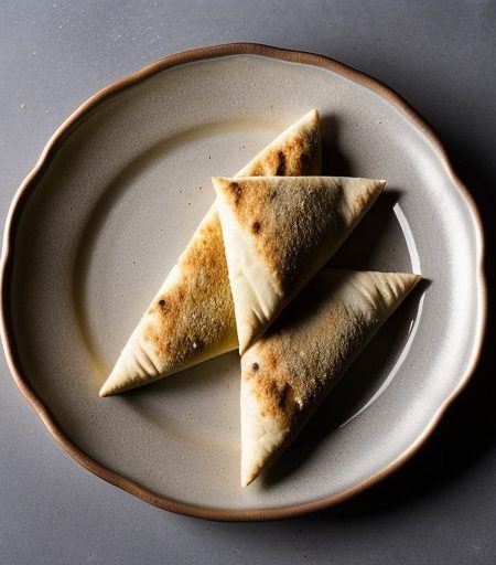 Garlic Pita Triangles recipe image
