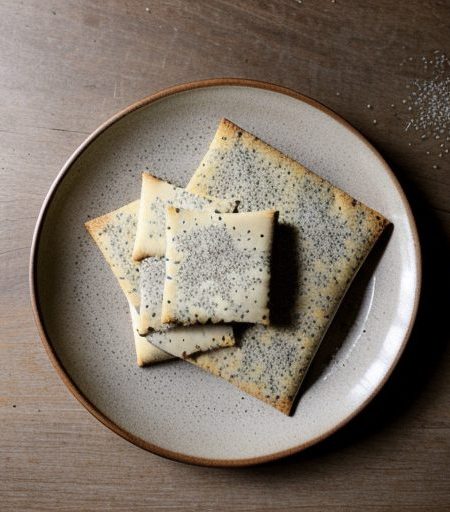 Garlic-Poppy Seed Crackers recipe image