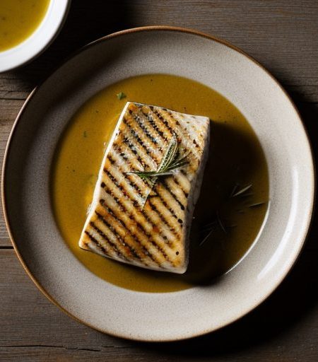 Garlic Rosemary Halibut ( 2.5 Points recipe image