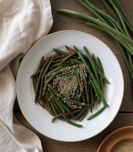 Garlic-Sesame String Beans recipe image