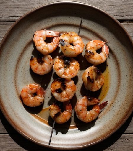 Garlic Skewered Shrimp recipe image