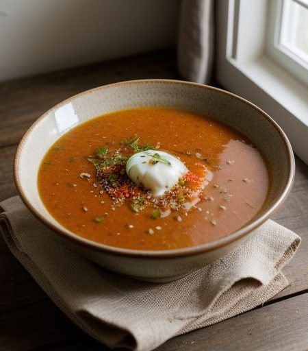 Garlic Soup Royale recipe image
