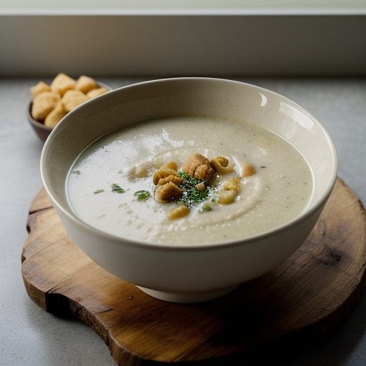 Garlic Soup With Croutons recipe image