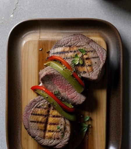 Garlic Steak Sandwiches recipe image