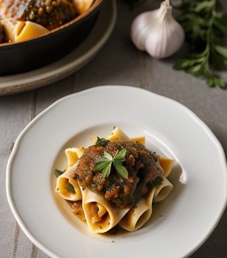 Garlic Stuffed Jumbo Pasta Shells recipe image