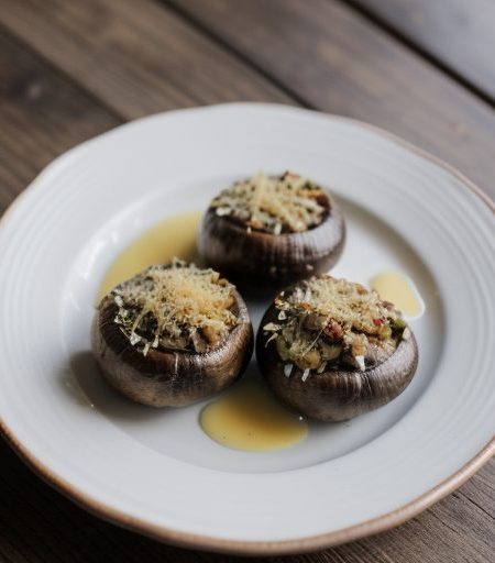 Garlic-Stuffed Mushrooms recipe image