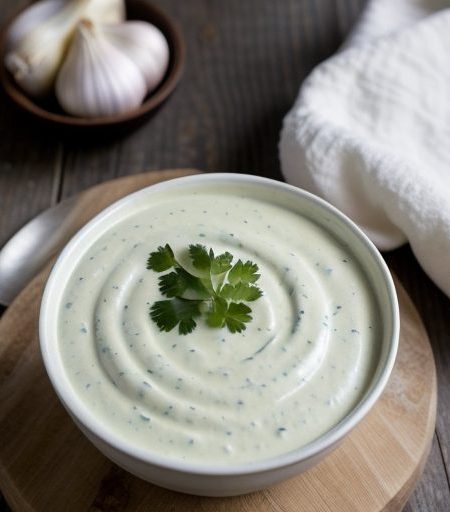 Garlic Veggie Dip recipe image
