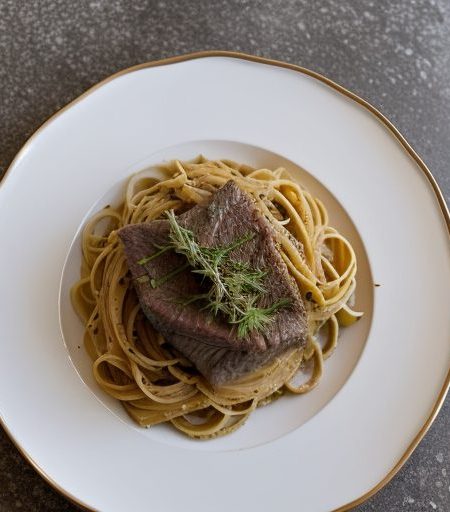 Garlicky Beef & Pasta recipe image
