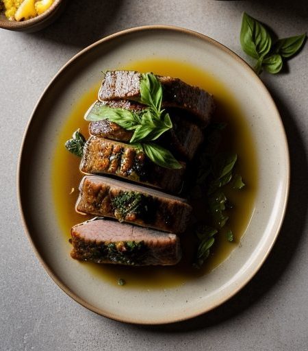 Garlicky Pork With Basil ( 3 Points recipe image