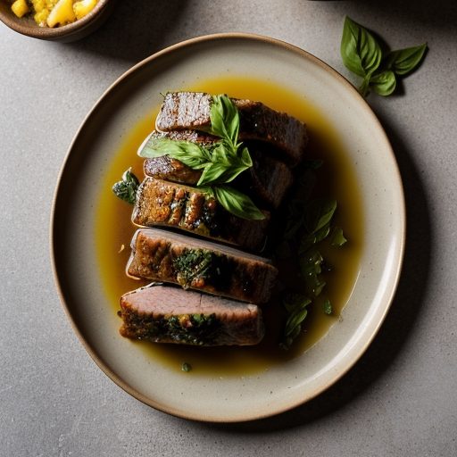 Garlicky Pork With Basil ( 3 Points recipe image
