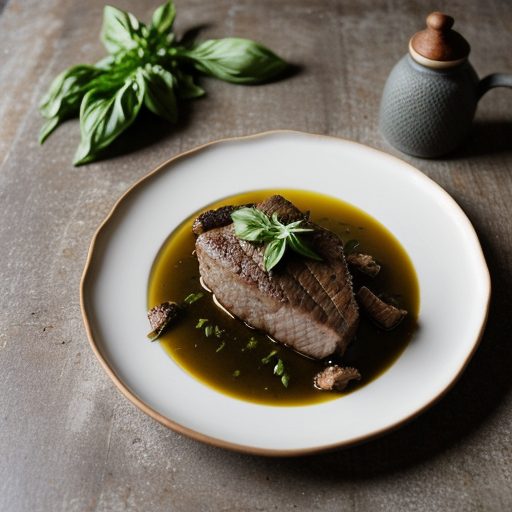 Garlicky Pork With Basil recipe image