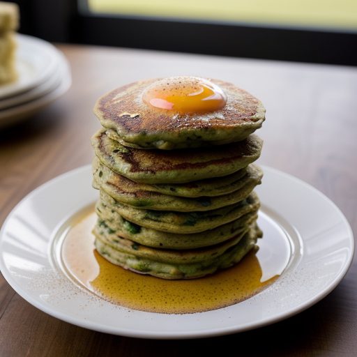 Garlicky Pork-and-Asparagus Pancakes recipe image
