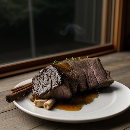 Garlicky Smoke-Roasted Lamb recipe image