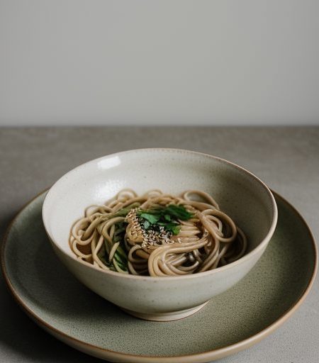 Garlicky Soba Noodles recipe image