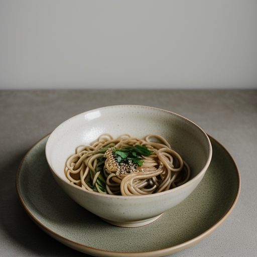 Garlicky Soba Noodles recipe image