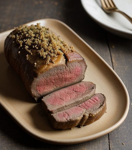 Garlicky Stuffed Steak - Menu #1 recipe image
