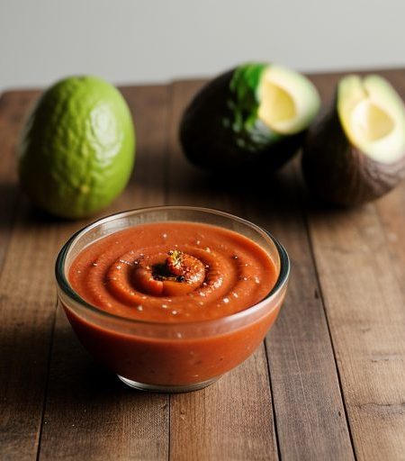 Gazpacho Salad Mold With Avocado-Lime Mayonnaise recipe image