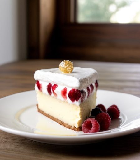 Genoise With Sweet Fromage Blanc and Berries recipe image