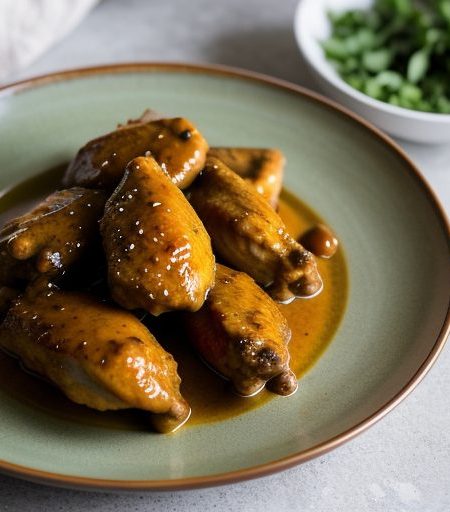 Geri's Honey Curry Chicken Wings recipe image