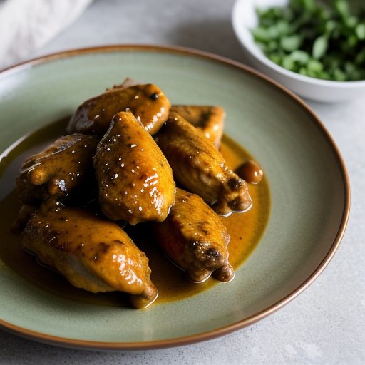Geri's Honey Curry Chicken Wings recipe image