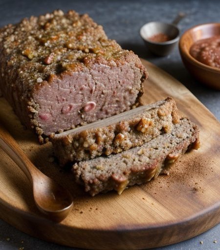 German Applesauce Meatloaf Aunt Matilda recipe image