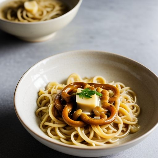German Noodle Ring With Cheese Sauce recipe image