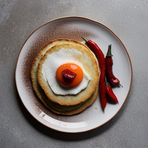 German Pancakes With Roasted Red Pepper Chicken - Country recipe image