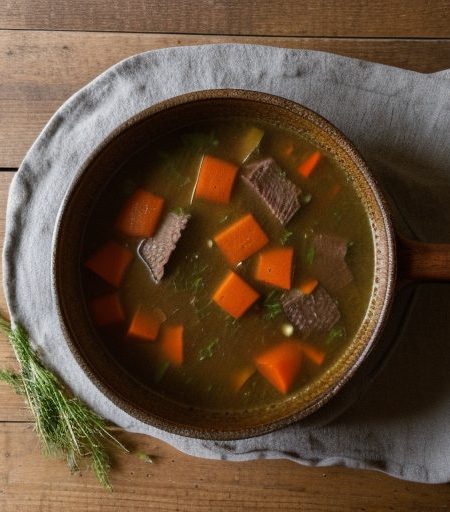 German Peppered Beef Soup recipe image