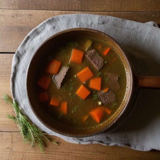 German Peppered Beef Soup recipe image