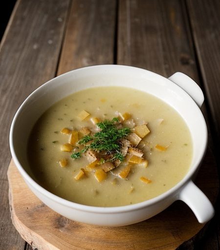 German Potato Soup Plaza Inn Disney World recipe image