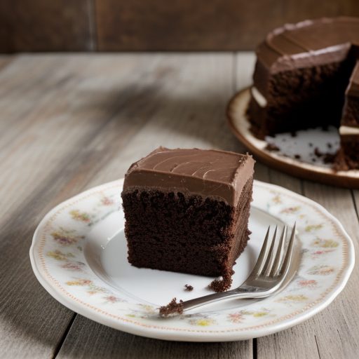 German Sweet Chocolate Snack Cake/Frosting recipe image