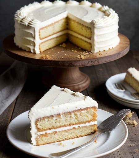 German White Chocolate Cake recipe image