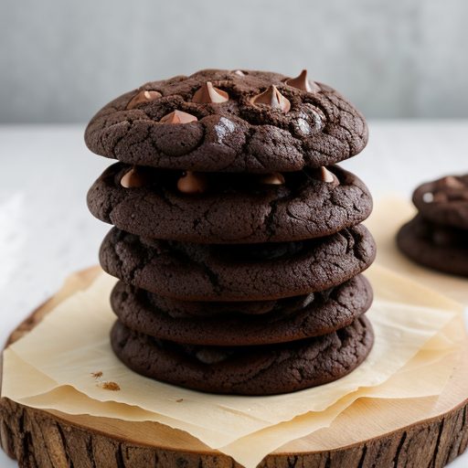 Giant Double Chocolate Chip Cookies recipe image