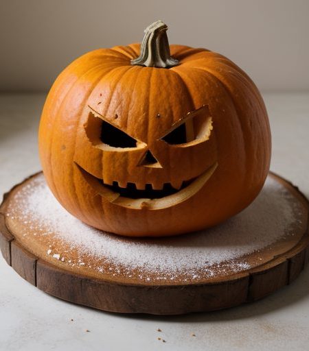 Giant Jack-O'-Lantern Cake recipe image