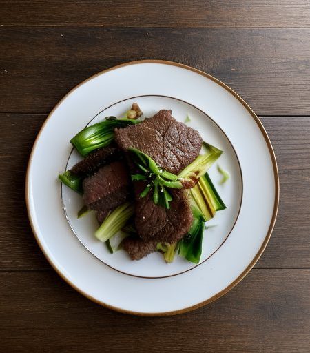 Ginger Beef With Bok Choy recipe image