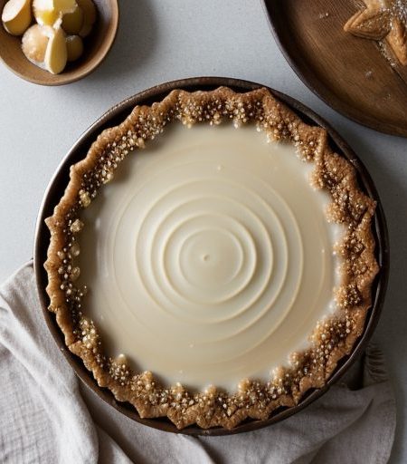 Ginger-Caramel Macadamia Pie recipe image