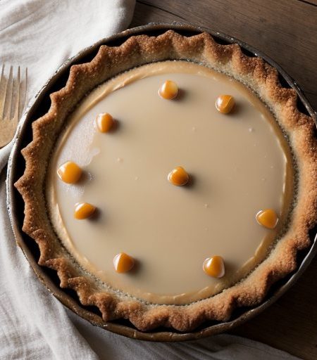 Ginger-Caramel Macadamia Pie recipe image